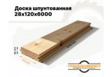 Доска шпунтованная 28х120х6000