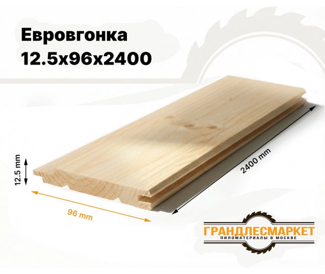 Евровагонка (класс А, 2.4 м)